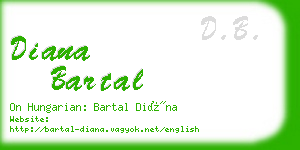 diana bartal business card